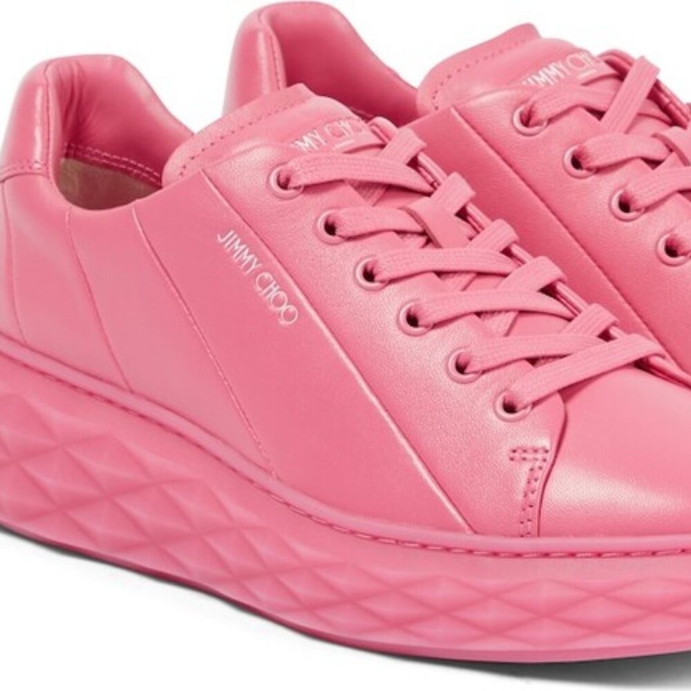 Jimmy Choo Diamond Light Maxi/F Sneakers - Size 40 - PINK